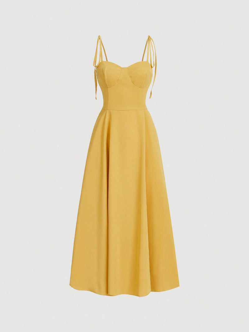 Vestido Feminino com Alça Fino Céline