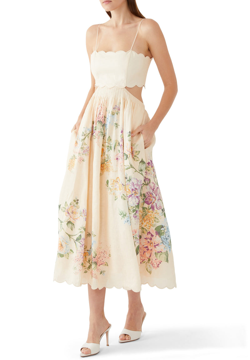 Vestido midi Vieira
