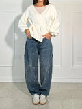 Calça Jeans Demin Ballon