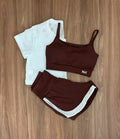 Conjunto 3 Peças Short Duplo.