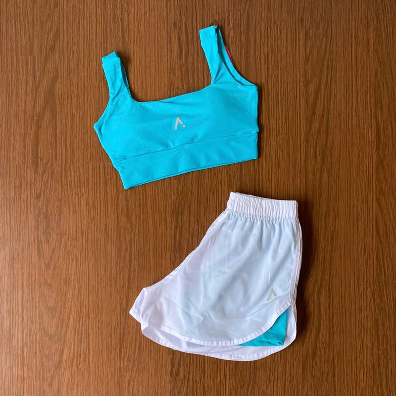 Conjunto Advance ( Top com bojo + Short Duplo )
