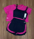 Trio Conjunto 3 Peças Short Duplo